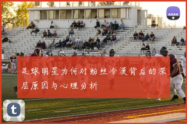 足球明星为何对粉丝冷漠背后的深层原因与心理分析